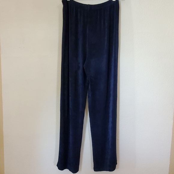 MP Vintage 90's Navy Blue Slinky Stretchy Comfy Pants - Picture 3 of 5